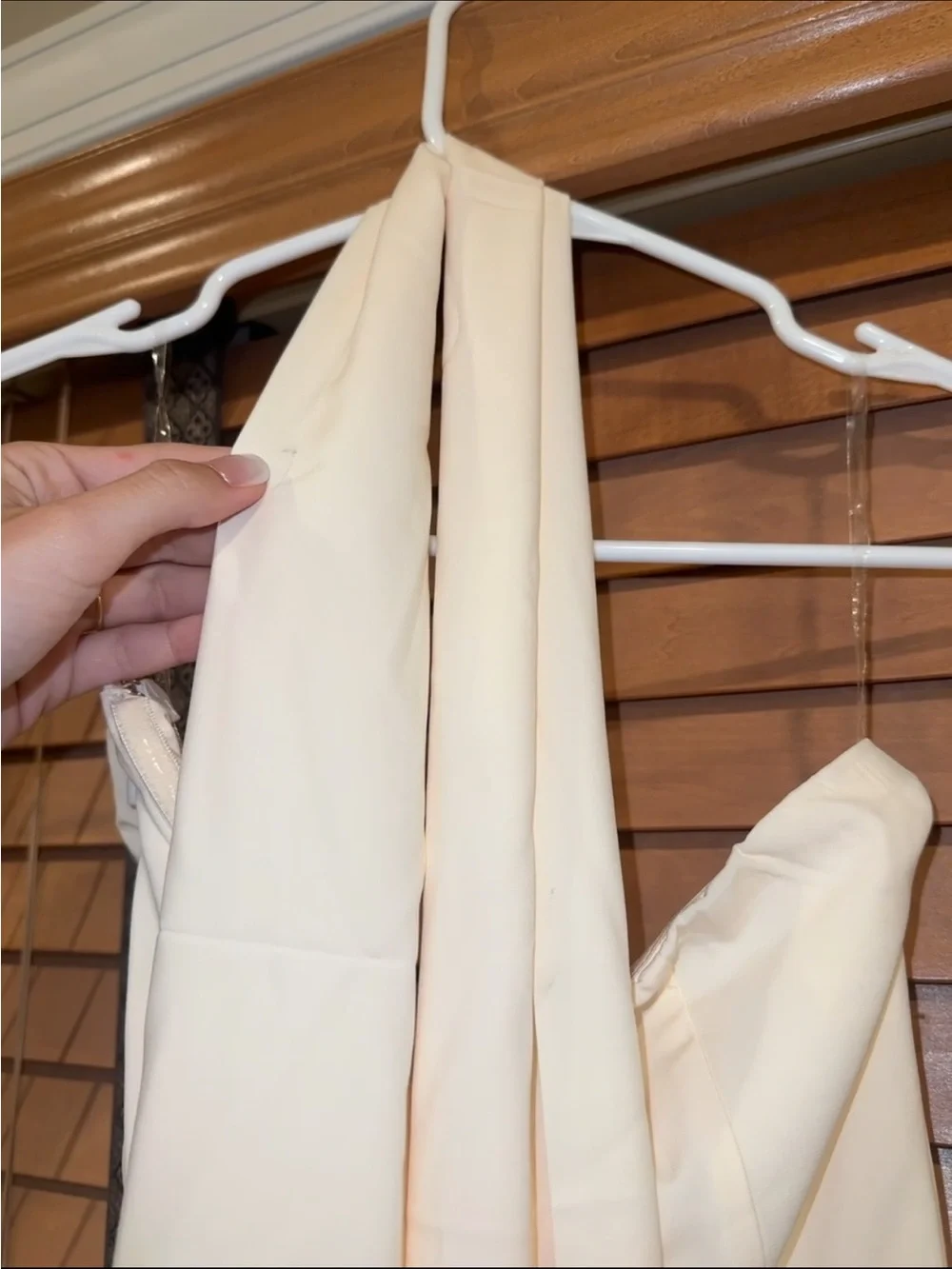 NWT Oh Polly Imogene Scarf-Detail Strapless Gown in Ivory - Picture 6 of 7